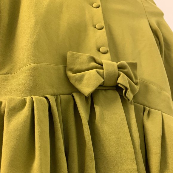 RED VALENTINO Bow Detail Fitted Jacket Pistachio Green - Picture 6 of 11